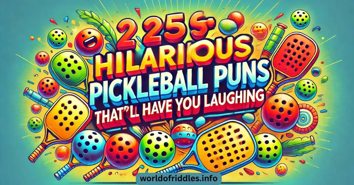 Hilarious Pickleball Puns