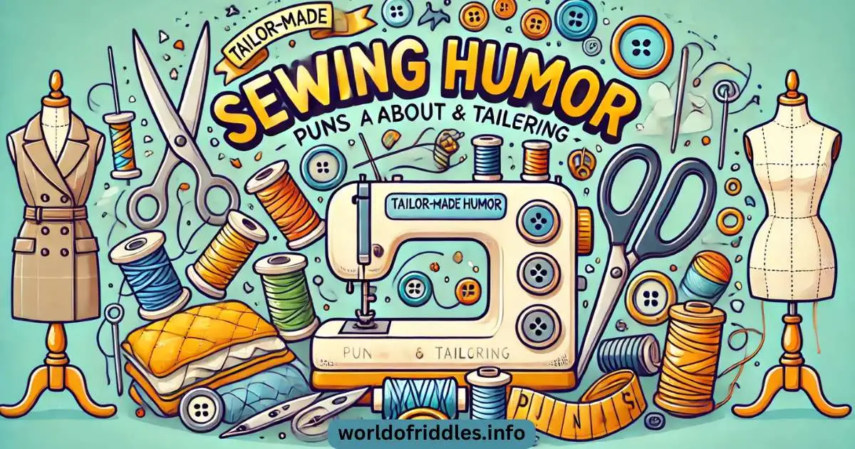  Tailor-Made Humor: Puns About Sewing and Tailoring 